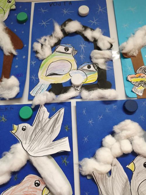 Zvířata a ptáci v zimě